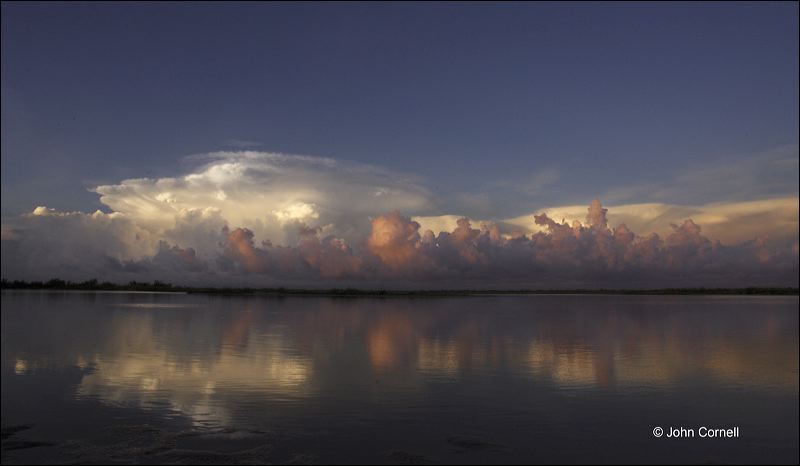 Sunrise;Gulf Storm;Reflection;Water;Clouds;Sky;Blue Sky;Storm