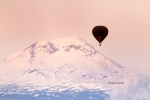Balloon;Cascade-Mountain-Range;Hot-Air-Balloon;Middle-Sister;Oregon;Snow;Three-S